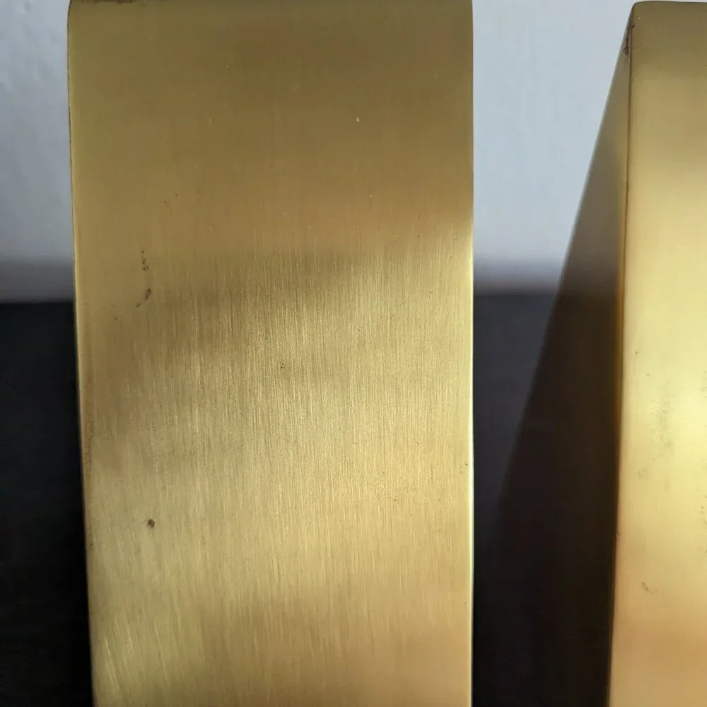 Restoration Hardware RH Teen Brass Geometric Bookends